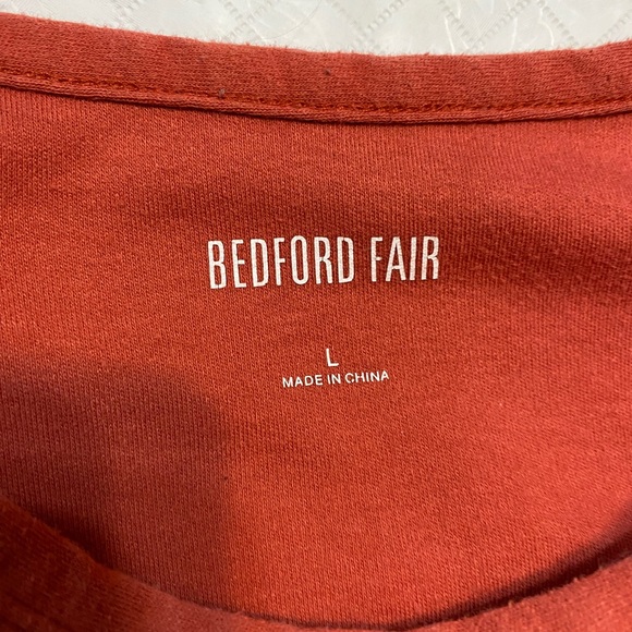 Bedford Fair Teal and Rust long sleeve t-shirts Tops large - Picture 7 of 9